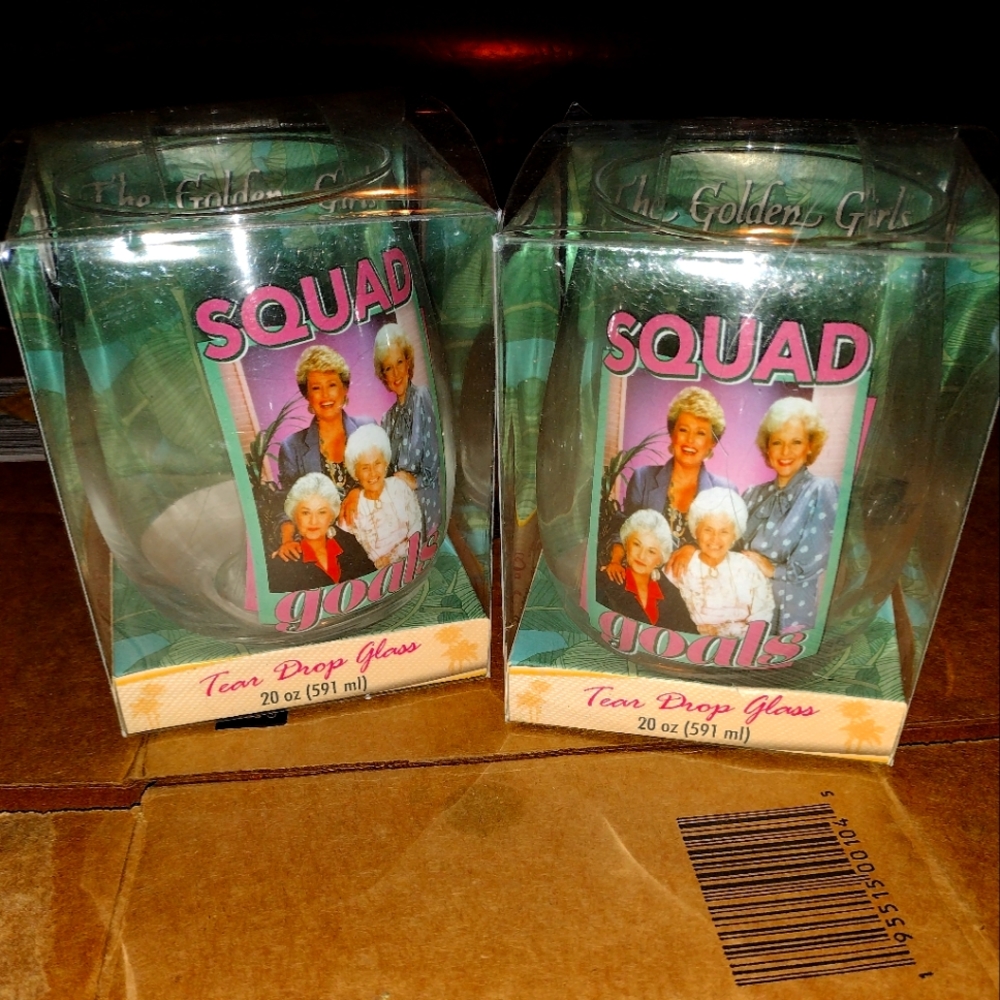 The Golden Girls Squad Goals Stemless wine glass, 20 oz.